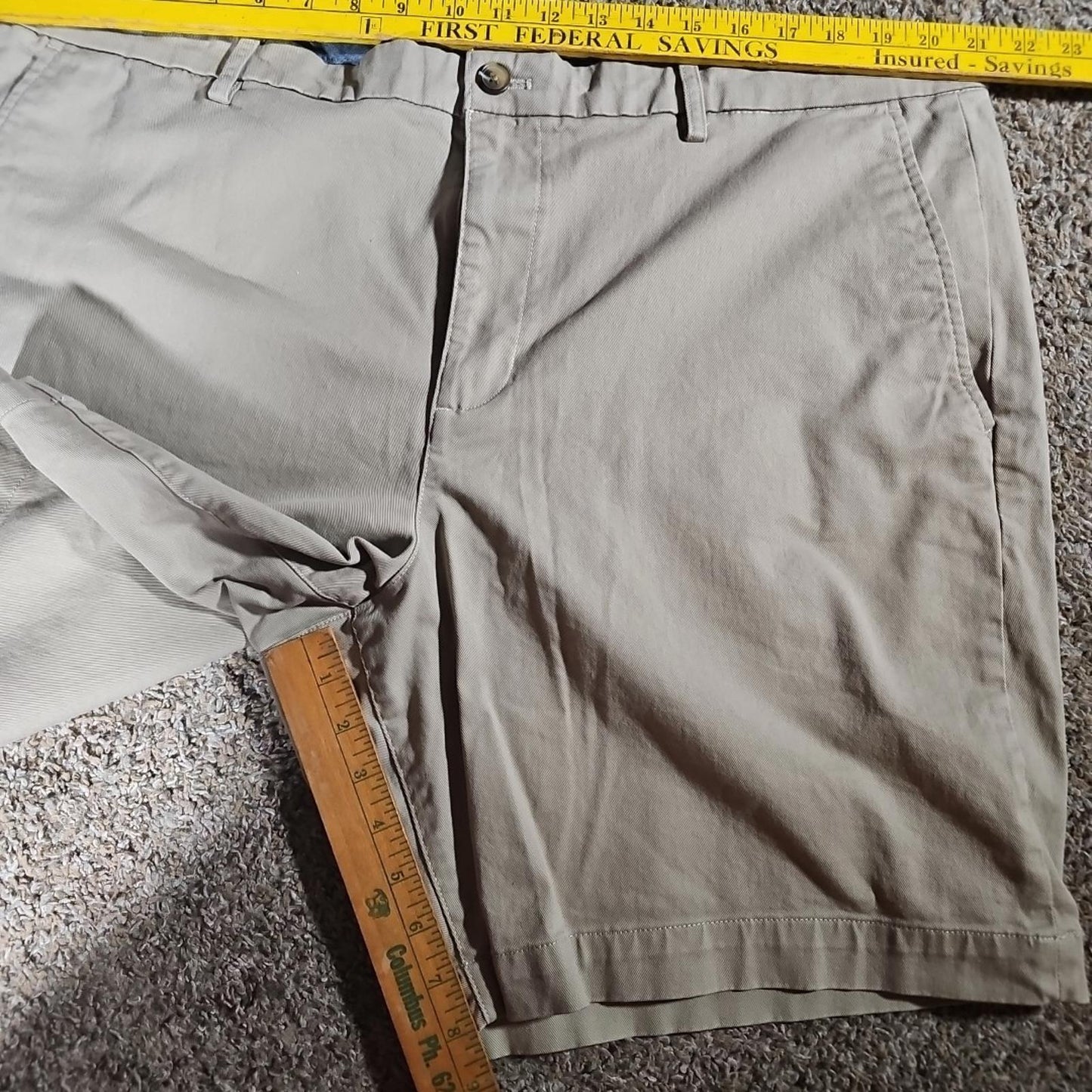 Chap's Coastland Wash Stretch 42x9 Khaki Shorts