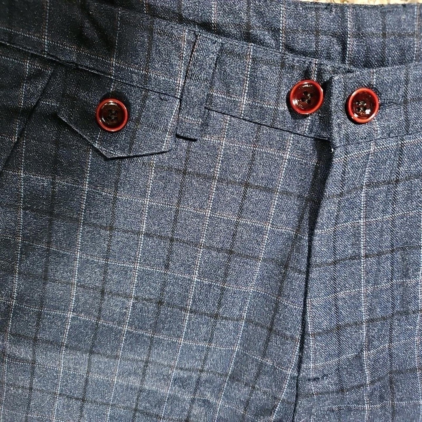 Plaid Windowpane Dress Pants 31x29