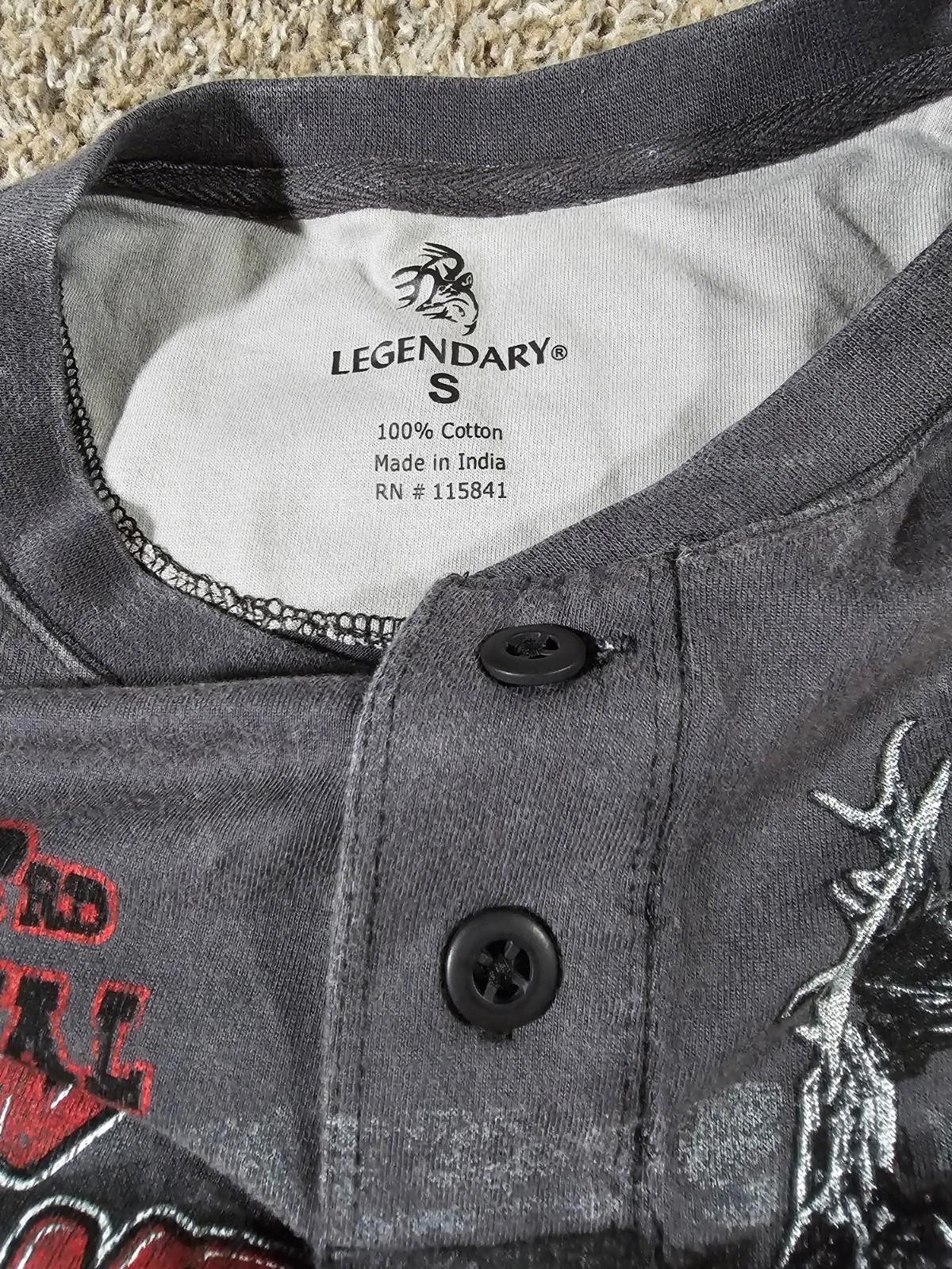 Legendary Whitetails Bow Hunters Tournament S Henley NWT NWD