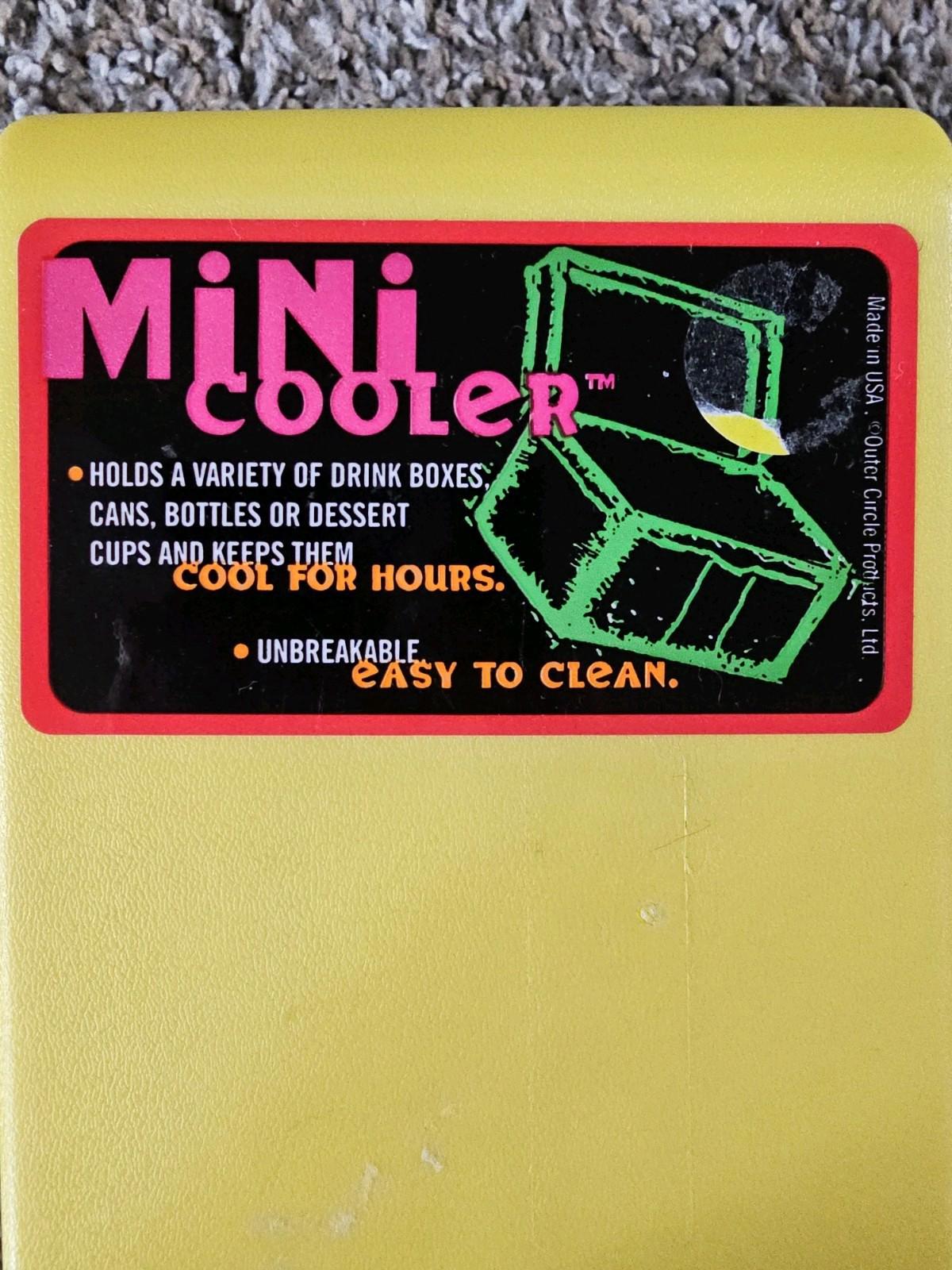 Mini CLIK COOLER - Juice Box/Soda - Insulated Yellow, Outer Circle Products 90s