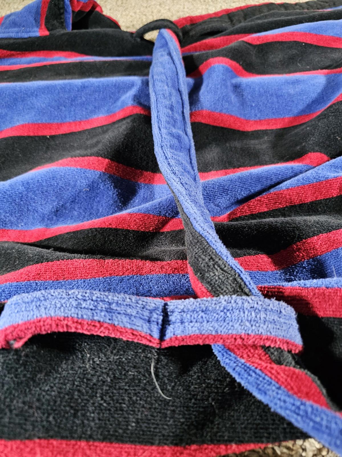 Vintage Turkish Towel Robe OS 80s Hill & Archer Belted Thick