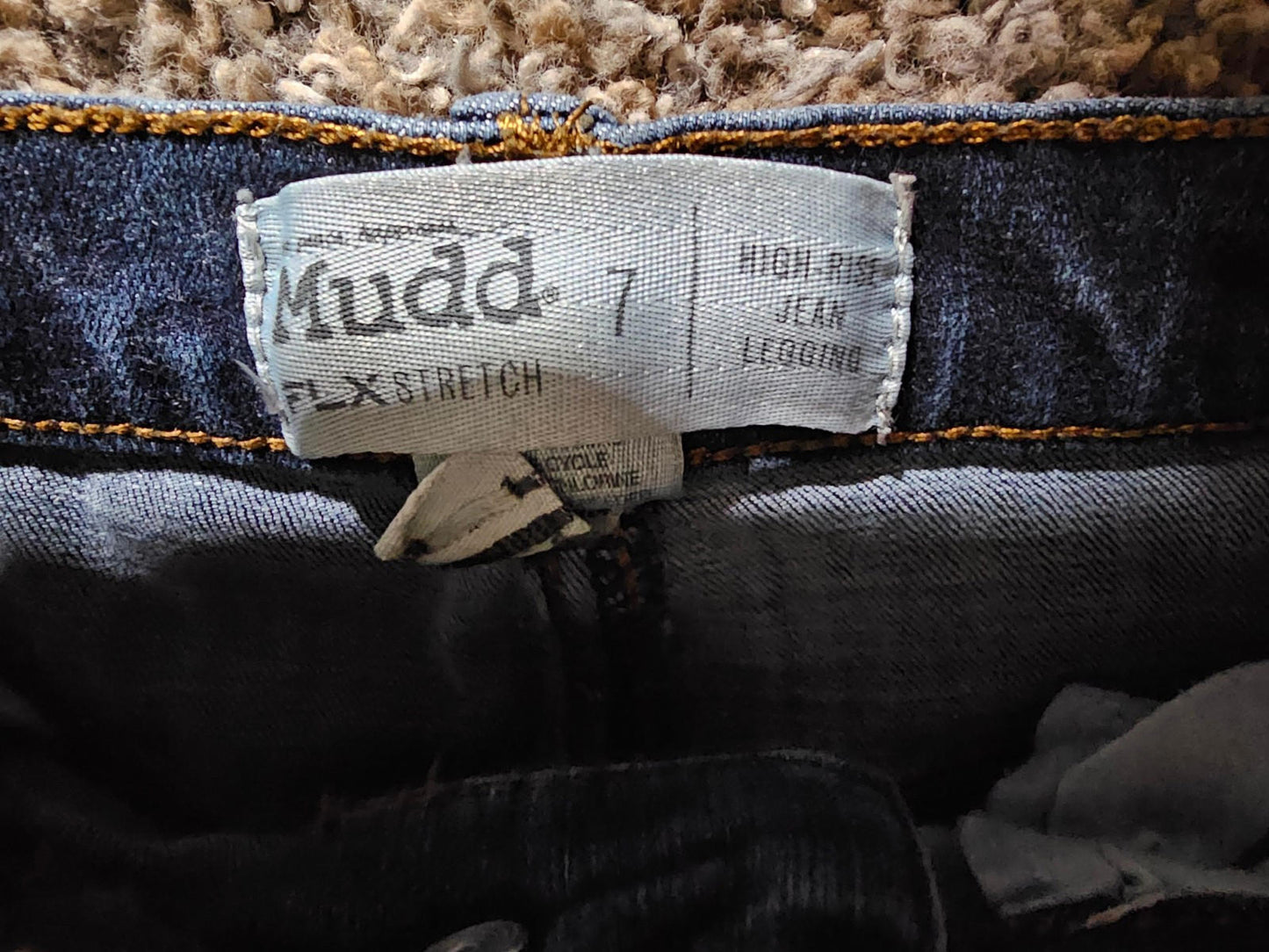 Mudd Women’s 7 High Rise Jean Legging Jegging Stretch FLX
