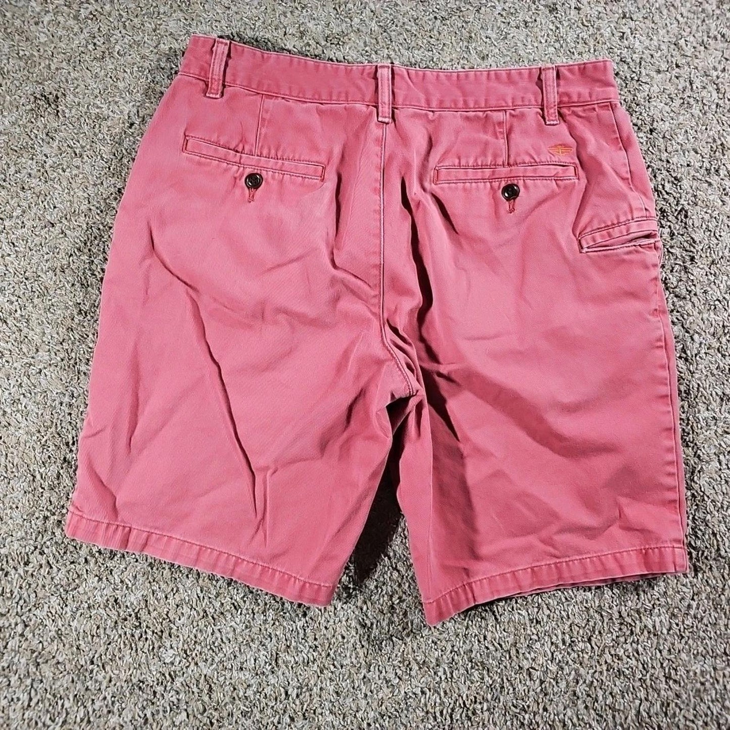 Dockers Shorts Men 33 Flat Front Pink Salmon Levi's