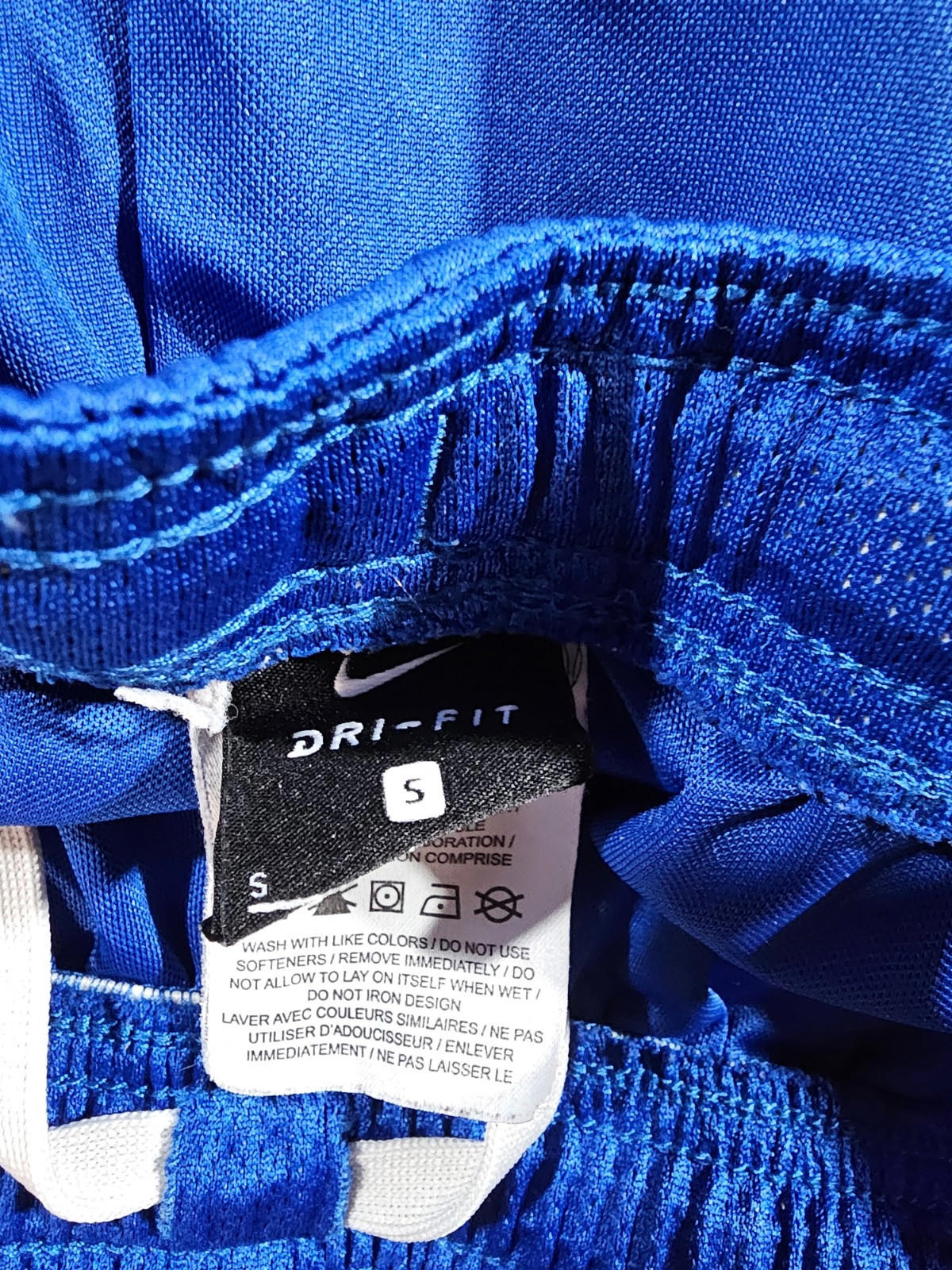 Blue Nike Dri-Fit Athletic Basketball Shorts Men's Size S