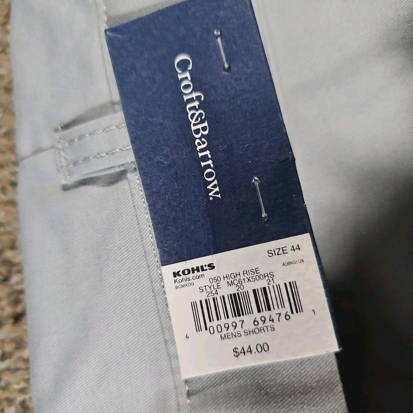Croft & Barrow Comfort 050 High Rise Sz 44 Shorts