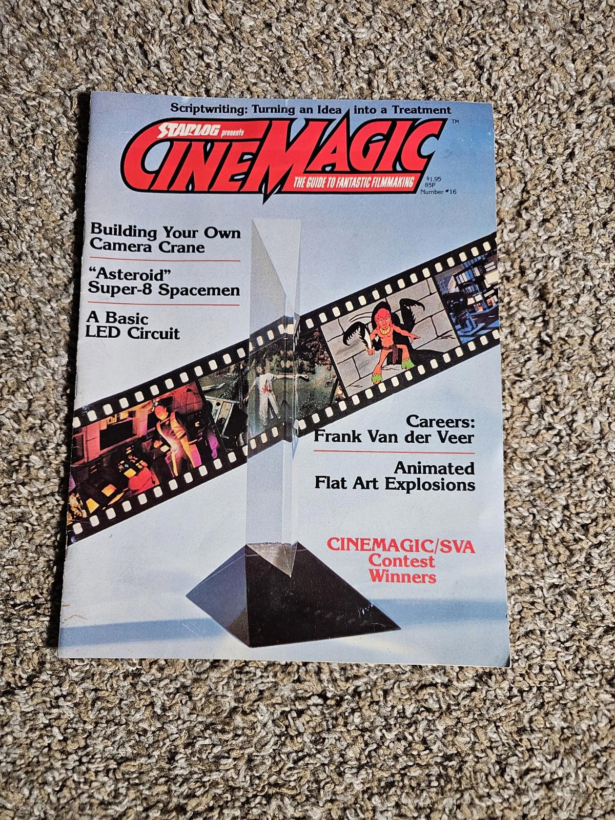 1982 CINEMAGIC MAGAZINE #16 Presented by Starlog VTG Rare HTF 80's Special FX