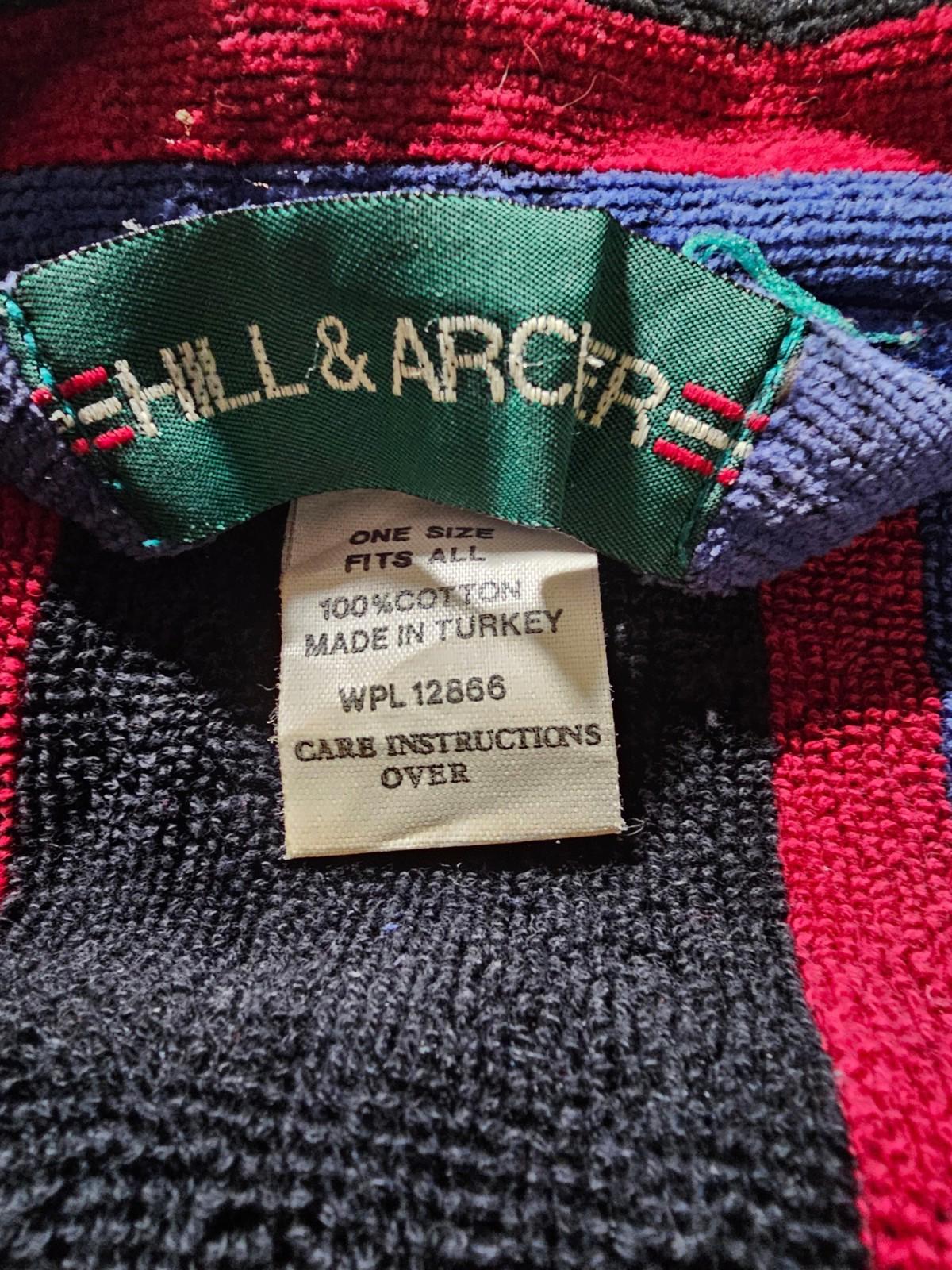 Vintage Turkish Towel Robe OS 80s Hill & Archer Belted Thick