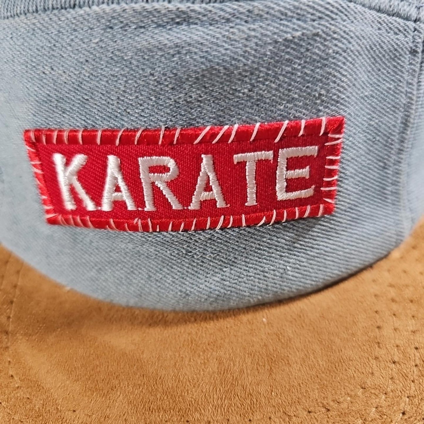 Karate Denim & Suede Panel Hat Claspback
