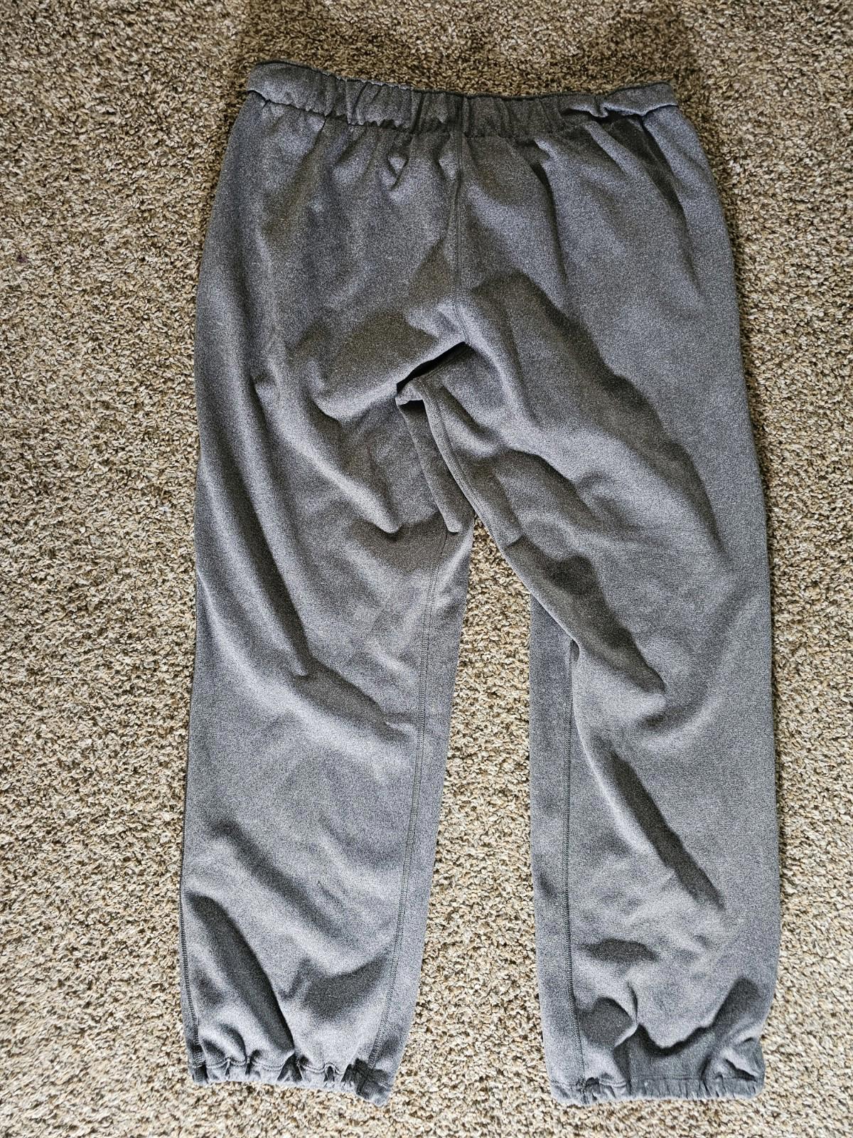 Nike Dri-Fit Gray Jogger Pants L Mens Athletic Sweatpants
