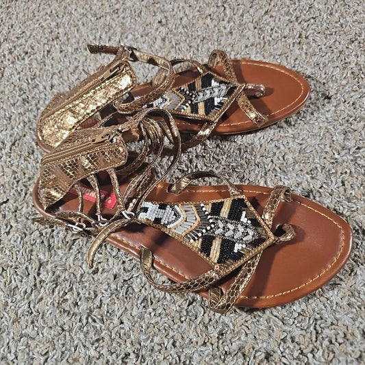 Union Bay Bead Strappy Sandals 318-80-84 Sz 8.5M