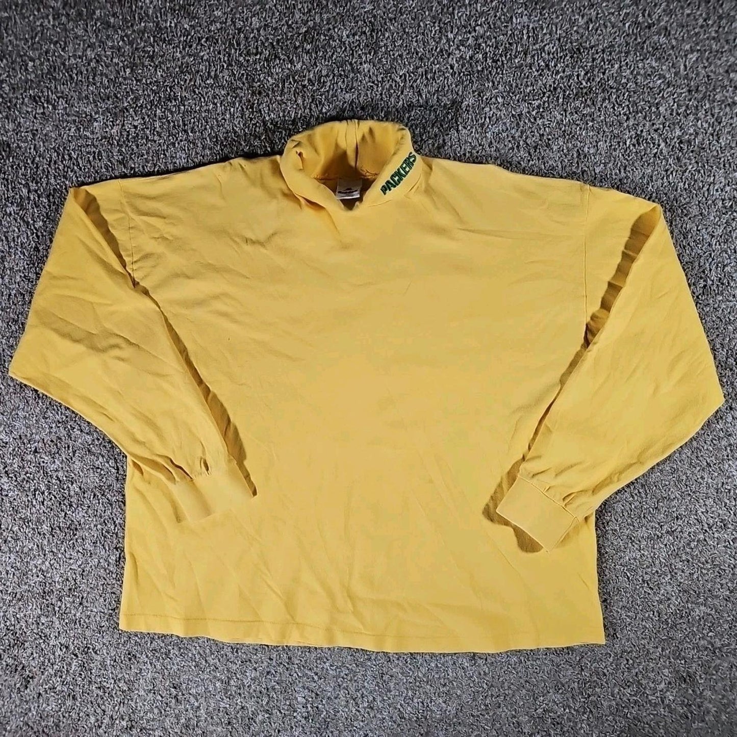 Riddell XL Packers Yellow Turtleneck