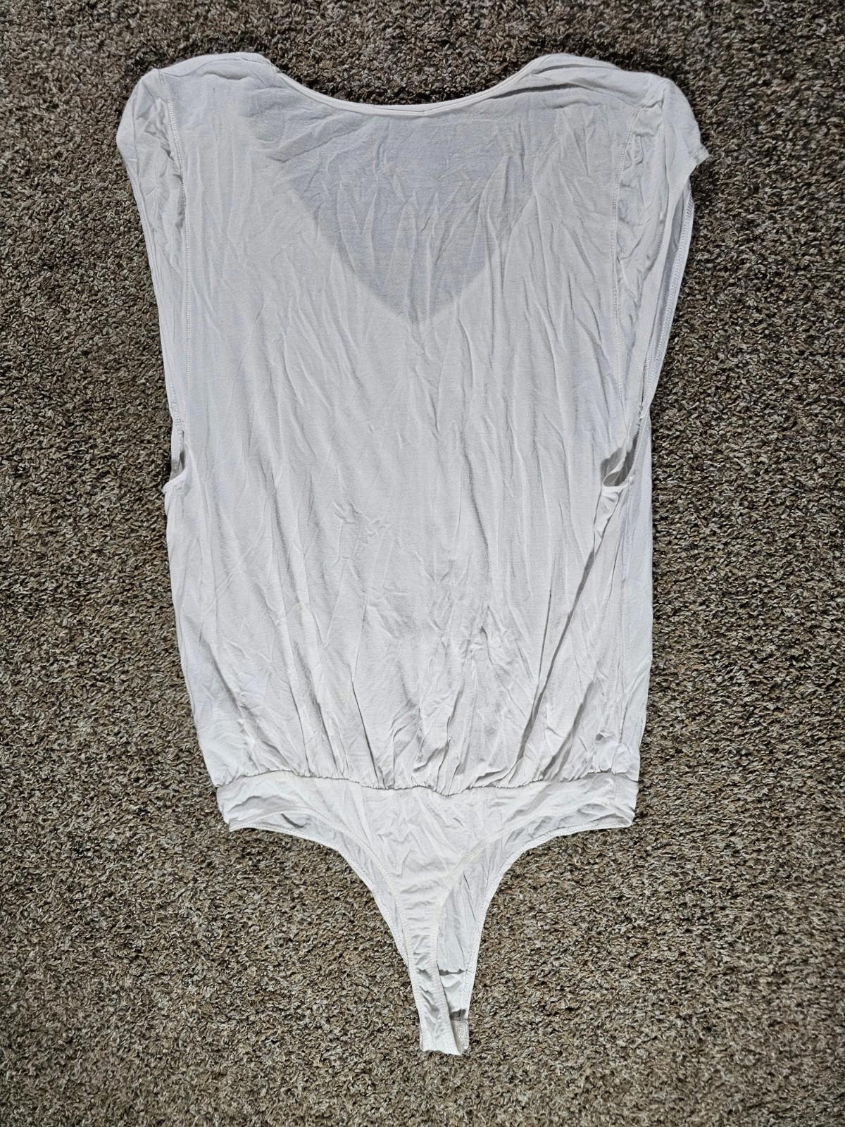 Intimately Free People White Ribbed Bodysuit