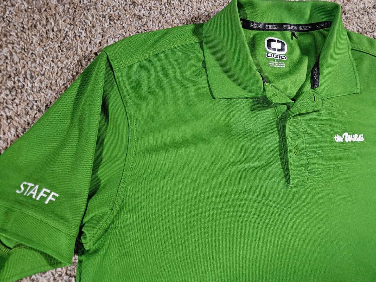 OGIO The Wilds STAFF Green Polo Shirt L