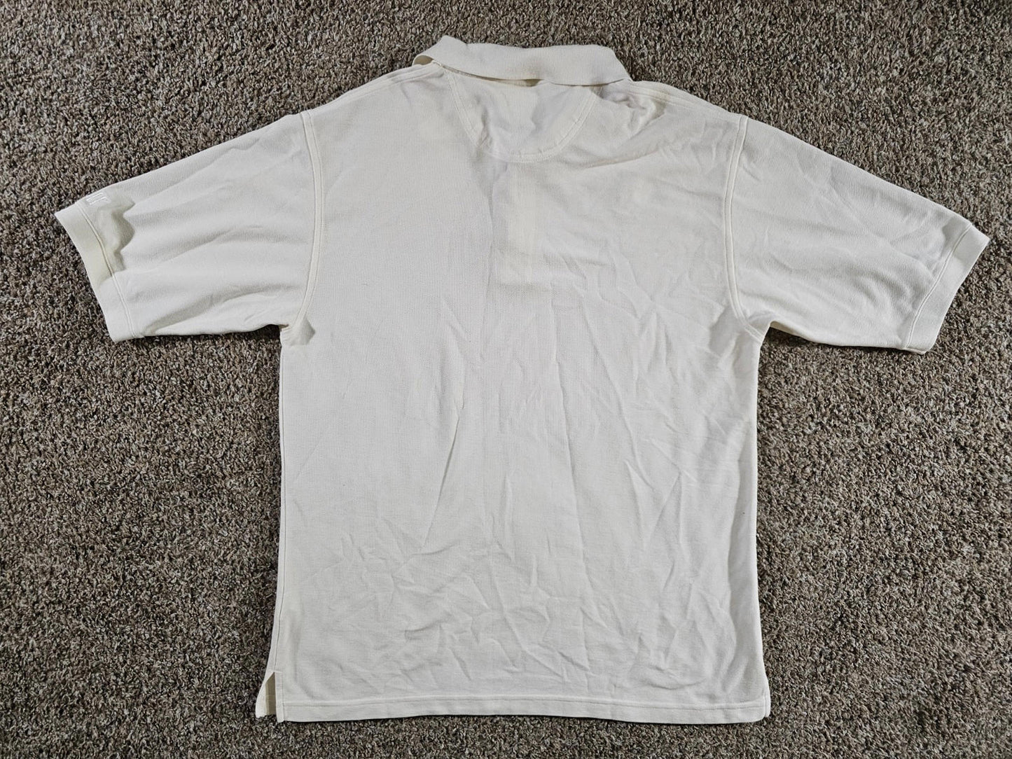 haggar golf cool 18 pro polo cream white Medium - Stains