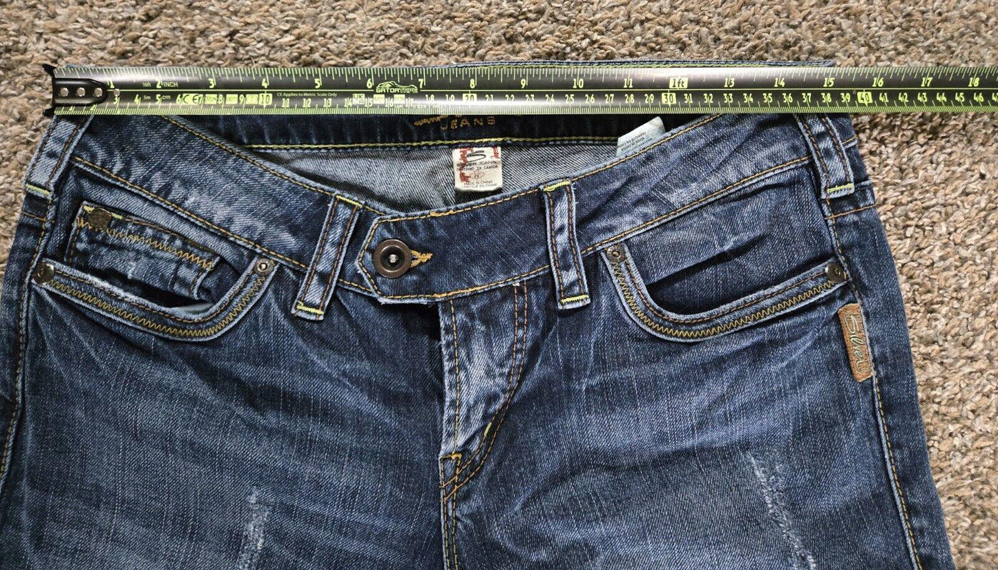 Womens Silver Tuesday Distressed Jean Size W29/31 *tailored*
