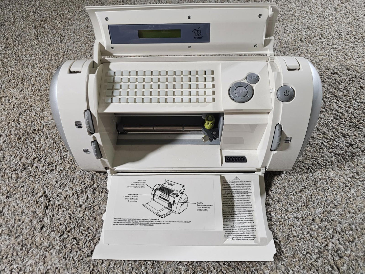 Cricut CRV001 Electronic Cutting Machine - No Power Cord Untested