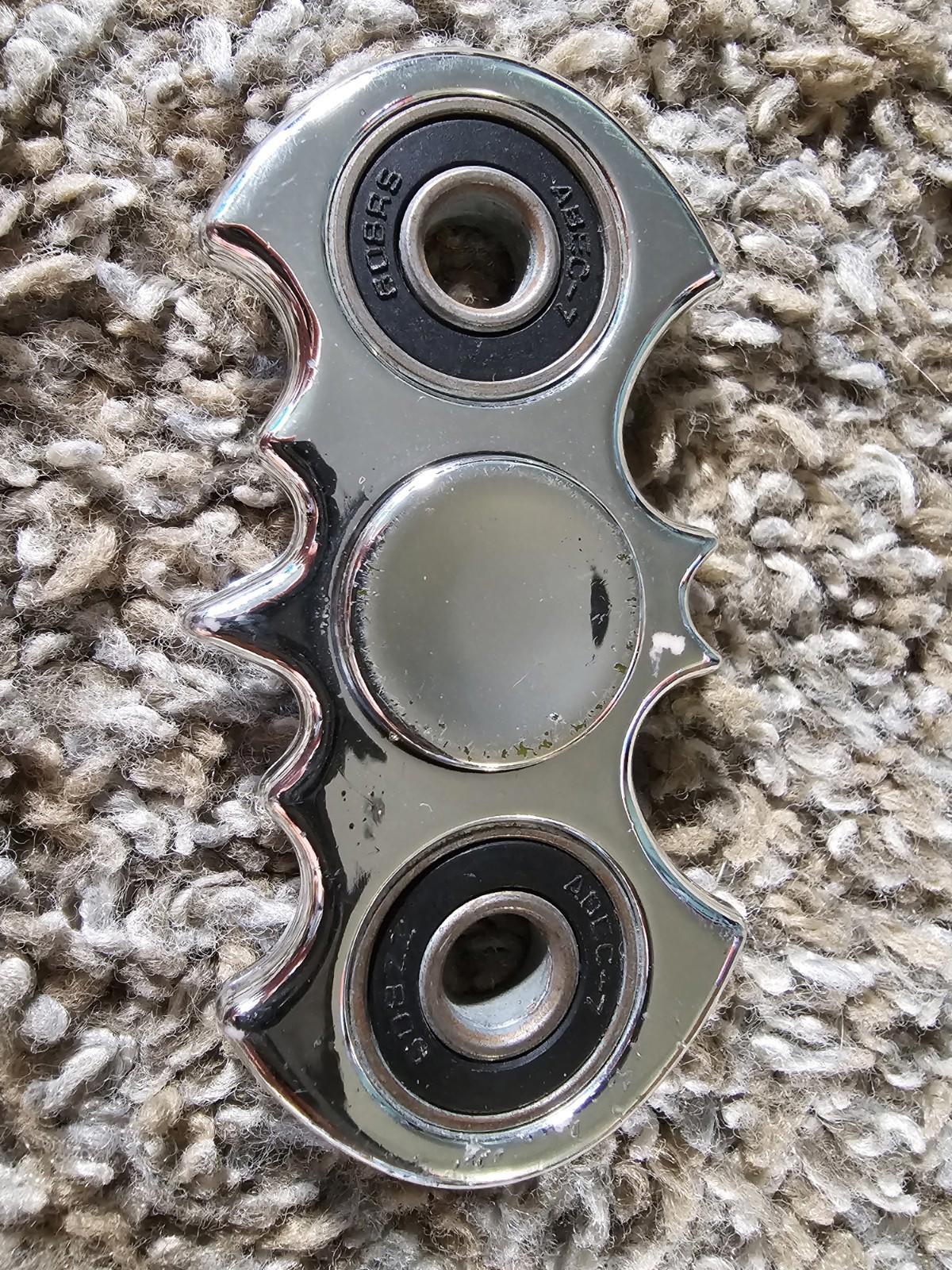 Fidget Spinner Silver Batman Batarang Relieve Anxiety Stress