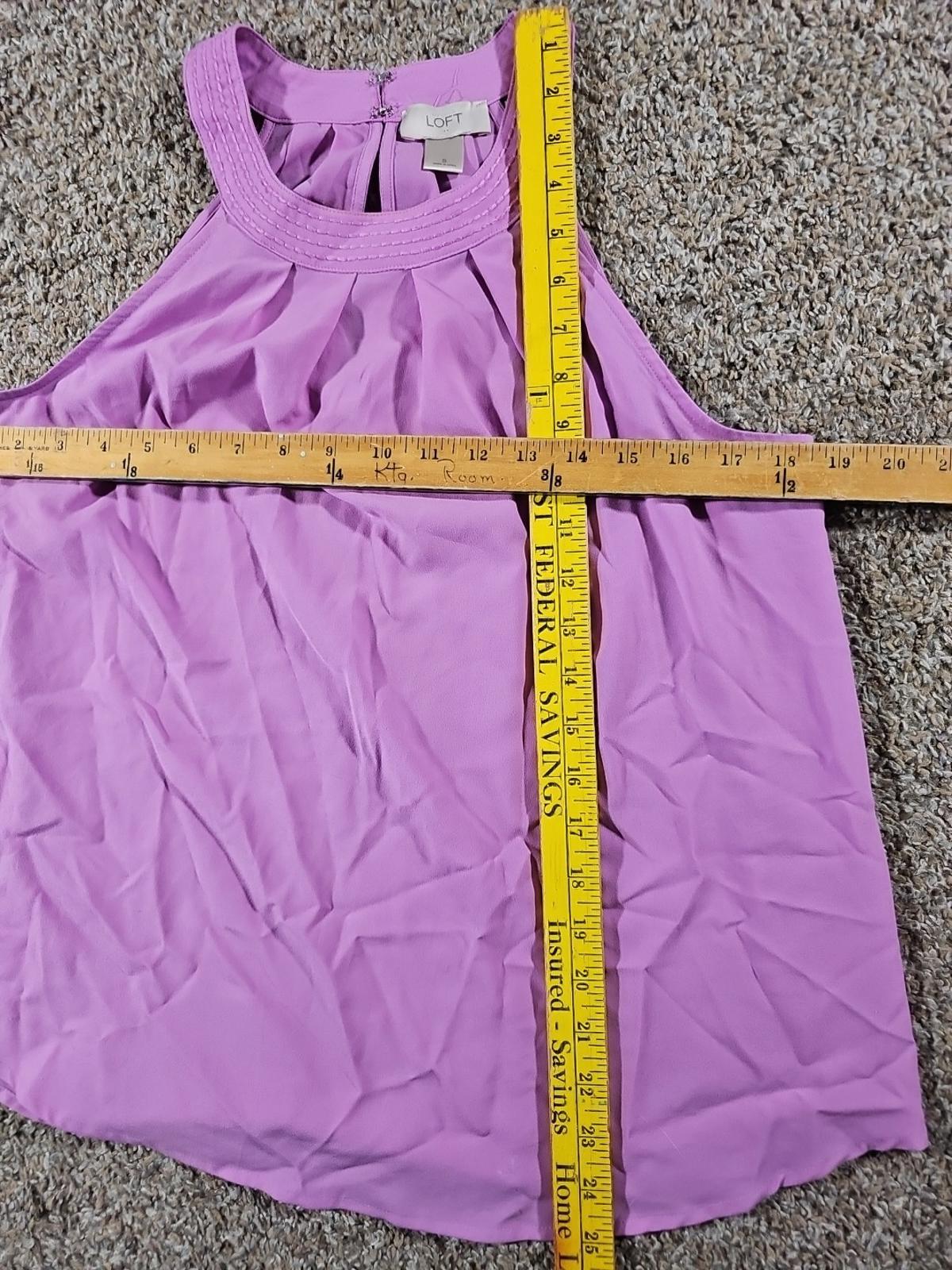 Ann Taylor LOFT Size Small Purple Tank Top