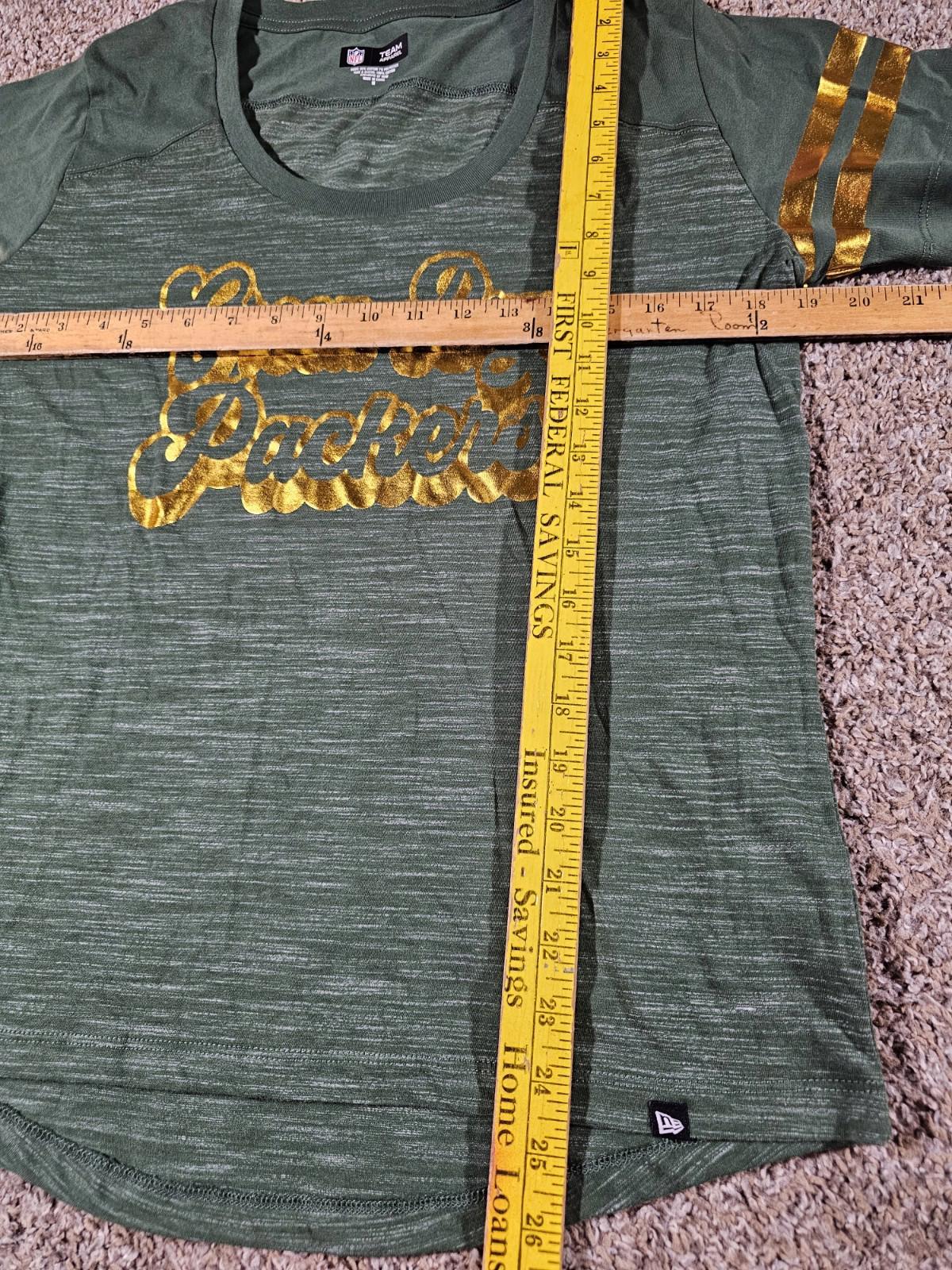 Nfl Team Apparel Green Bay Packers Womens M New ERA Tshirt