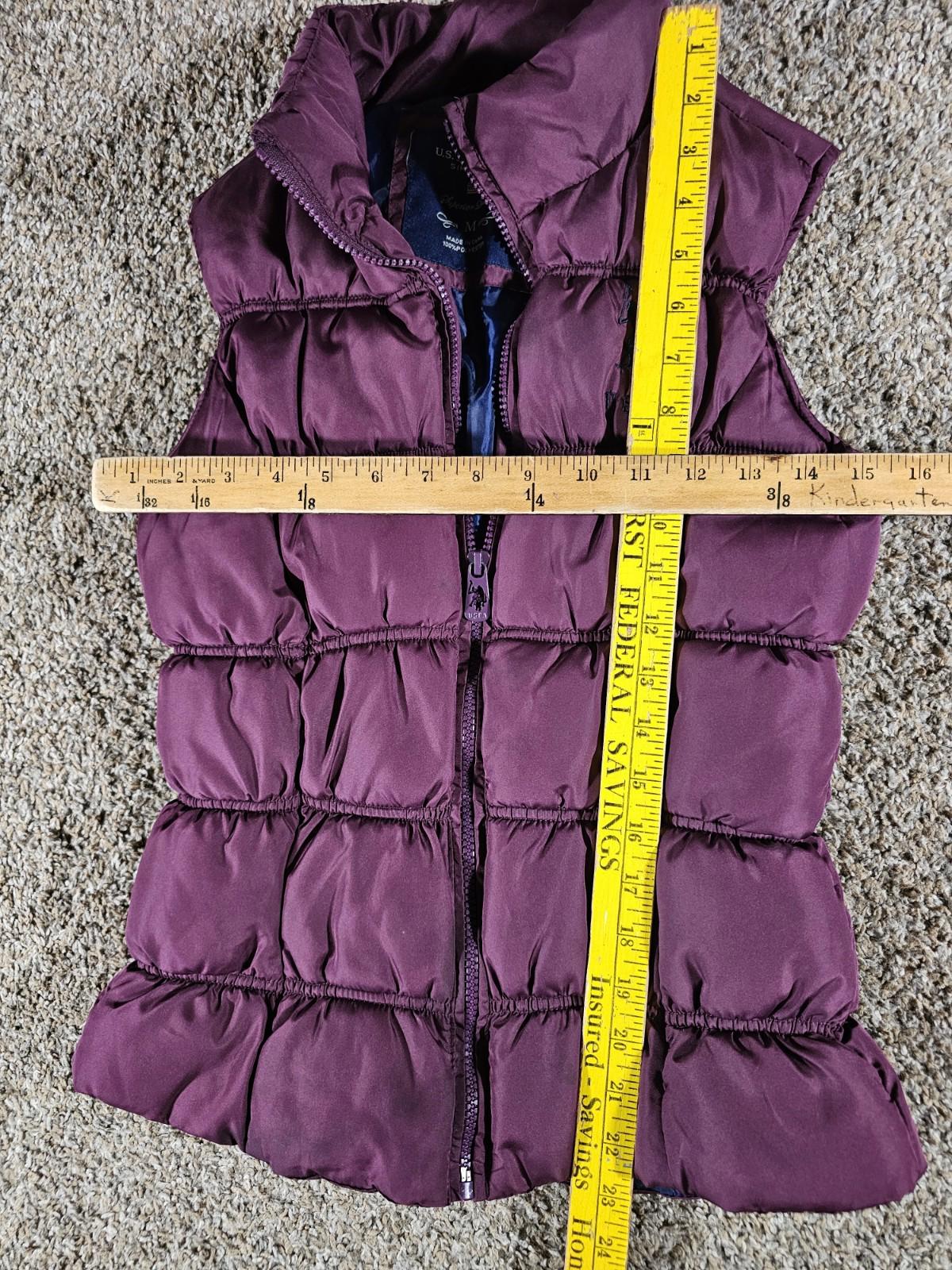 Uspa U.S. Polo purple puffer vest M