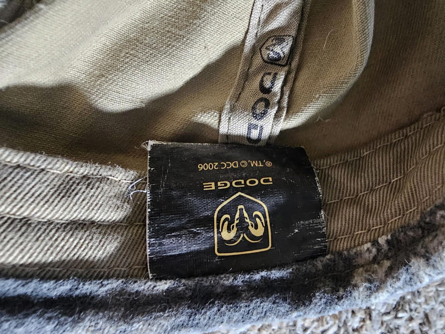 Dodge Motorsports Nascar Hat 2006 Strapback Camo & Tan Color