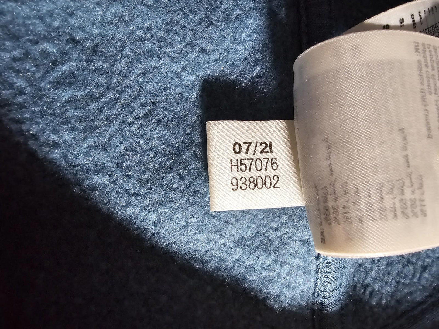 Adidas All Over Print blue Pullover Hoodie Sweatshirt Mens L