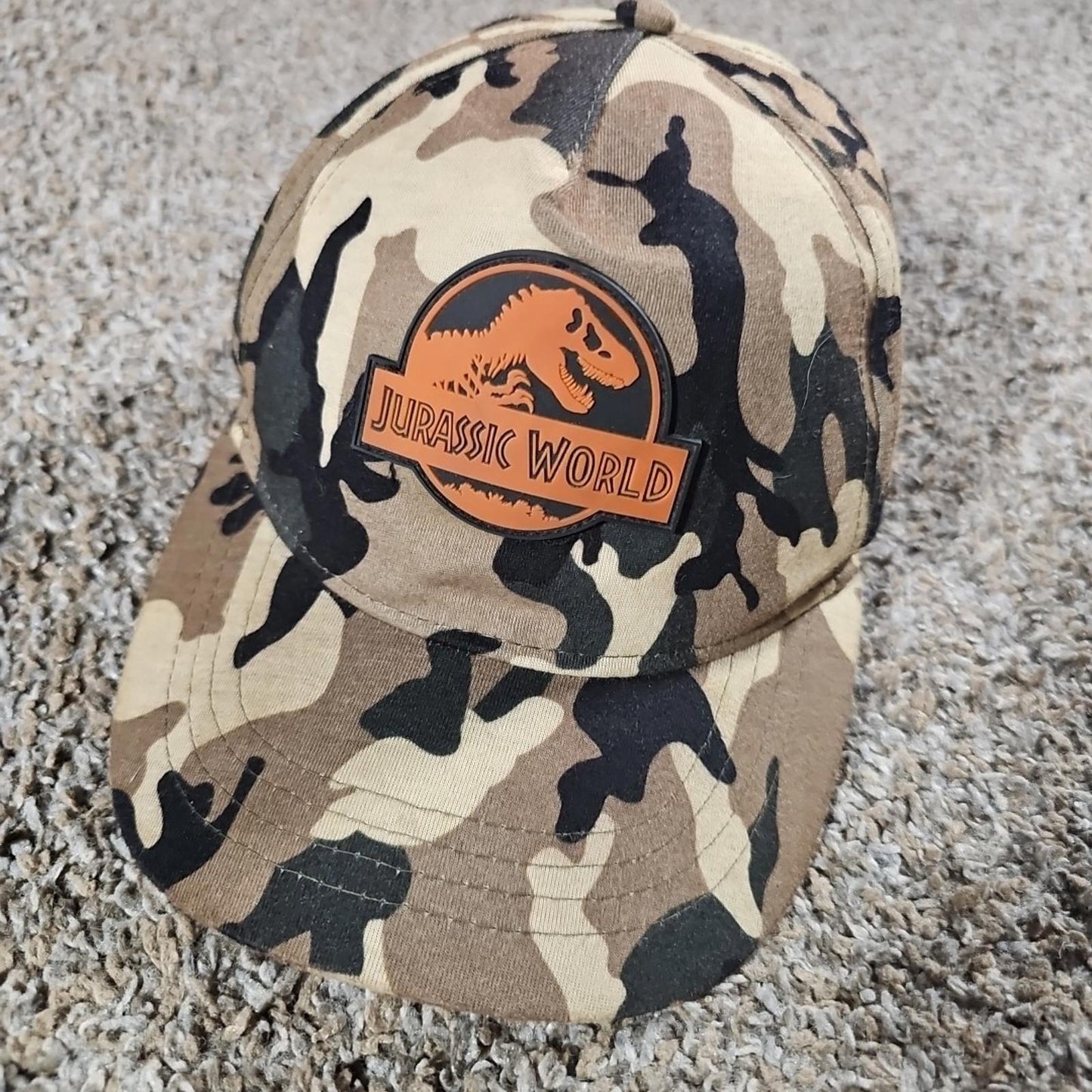 Jurassic World Camo Adjustable Hat Snapback OSFA Kids Size🦖