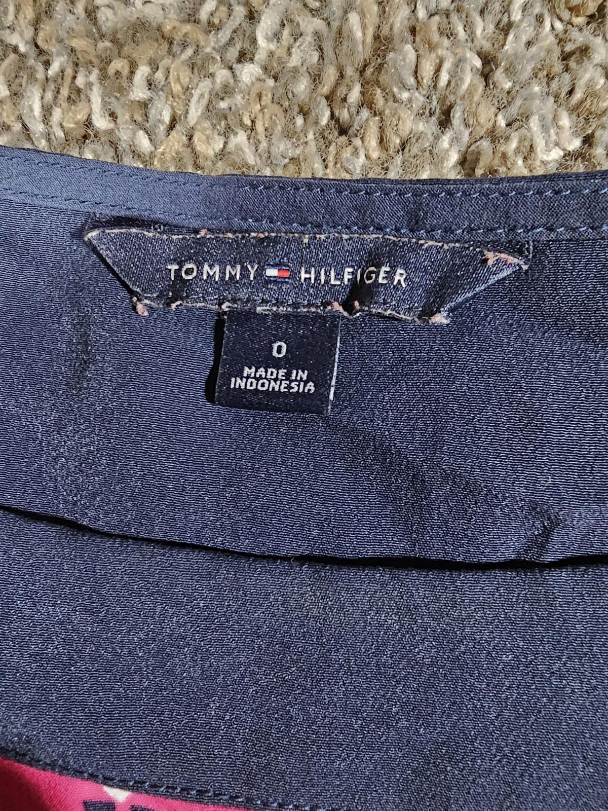 Tommy Hilfiger Above Knee Pink And Blue Dress Size 0