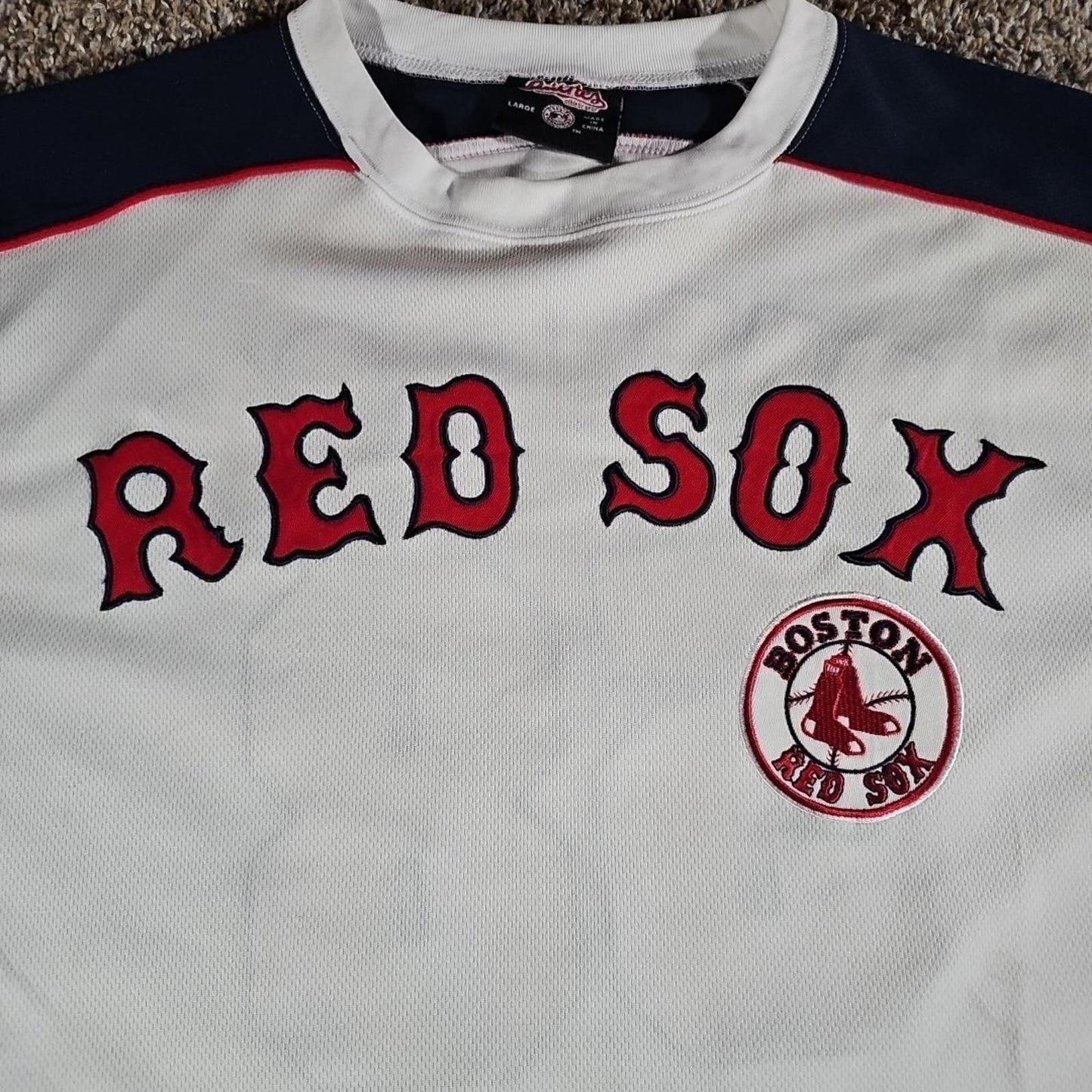 Stitches Boston Red Sox L Jersey Shirt #58 Papelbon