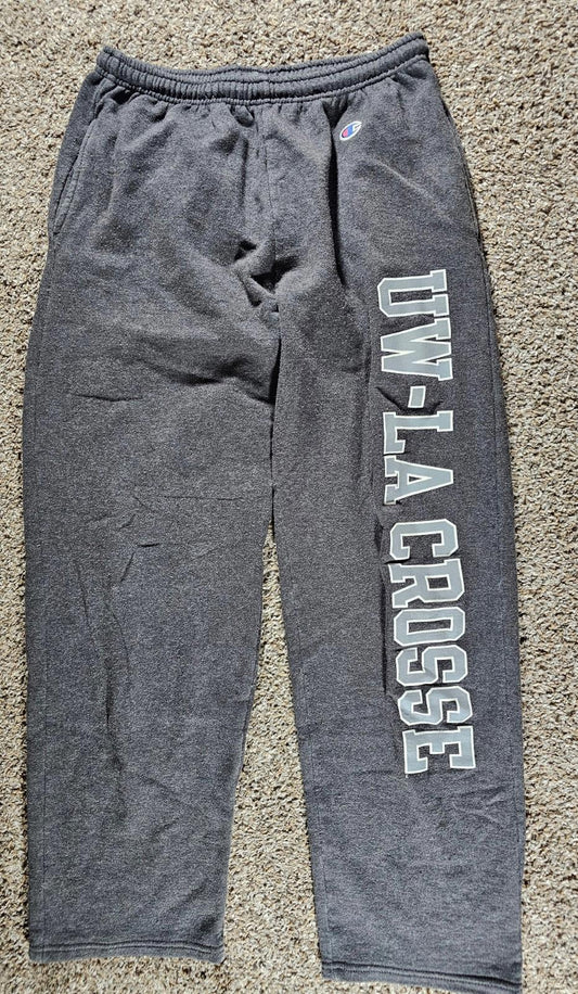 UW La Crosse Champion sweatpants Gray Medium