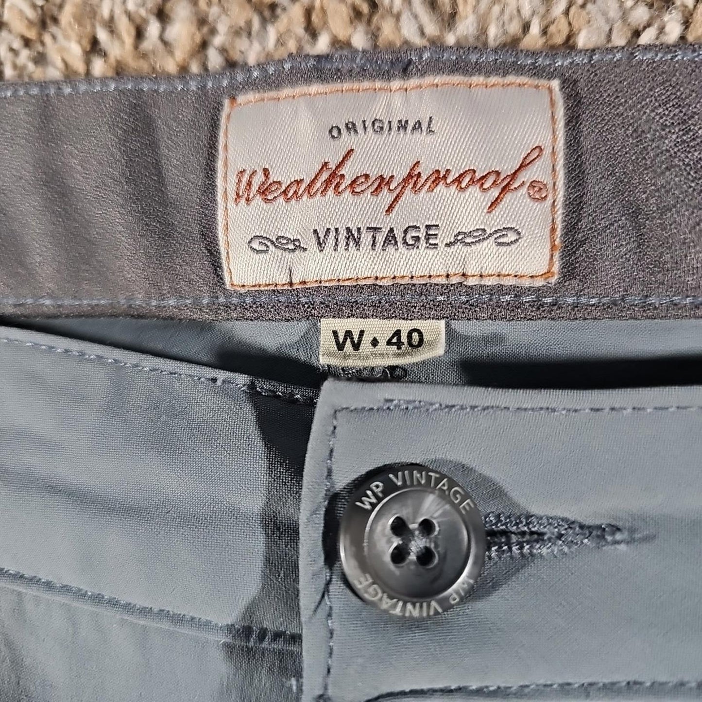Original Weatherproof Vintage Trail Shorts Sz 40 Gray