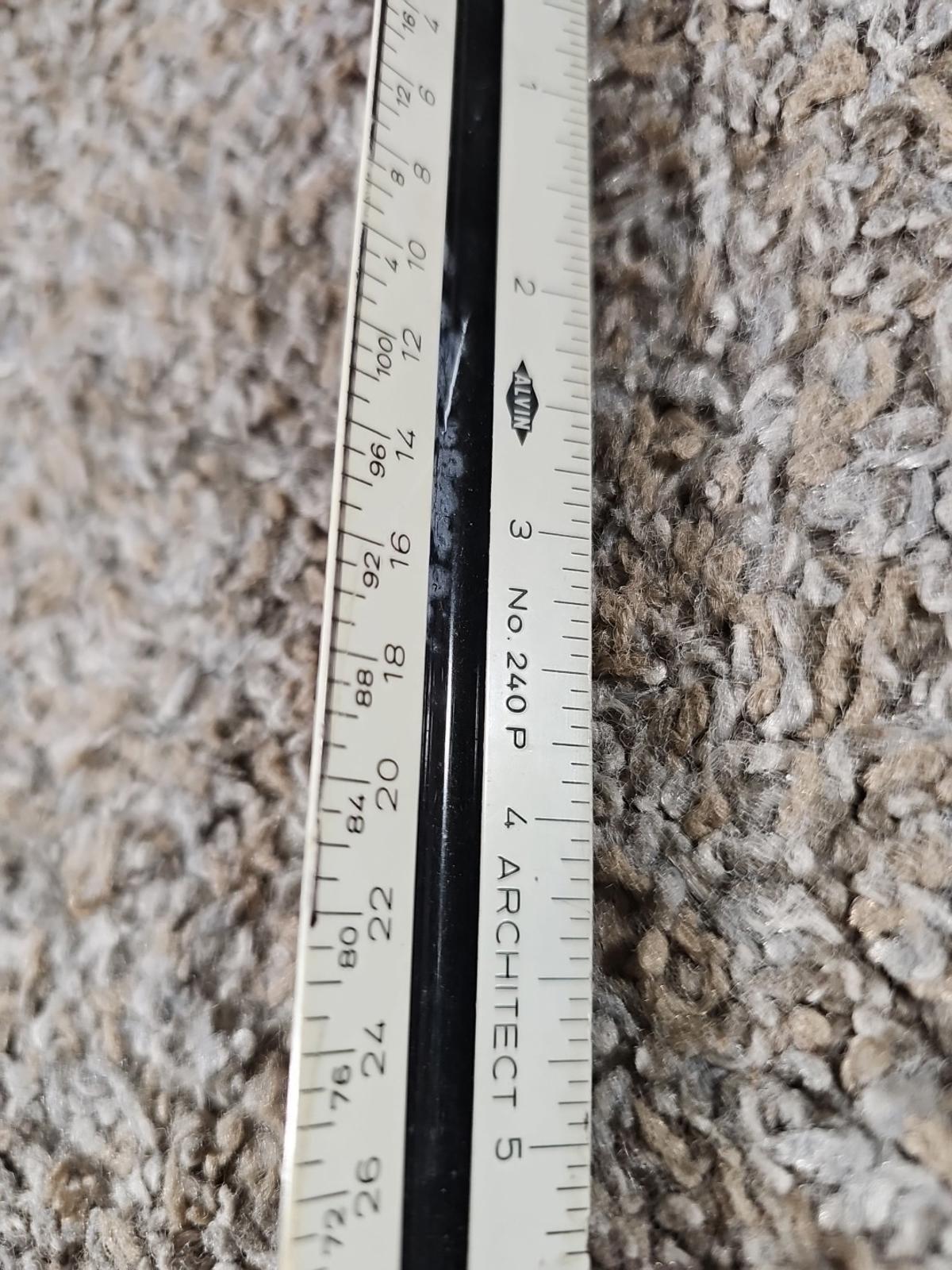 Vintage ALVIN No. 240P Architect Ruler West Germany