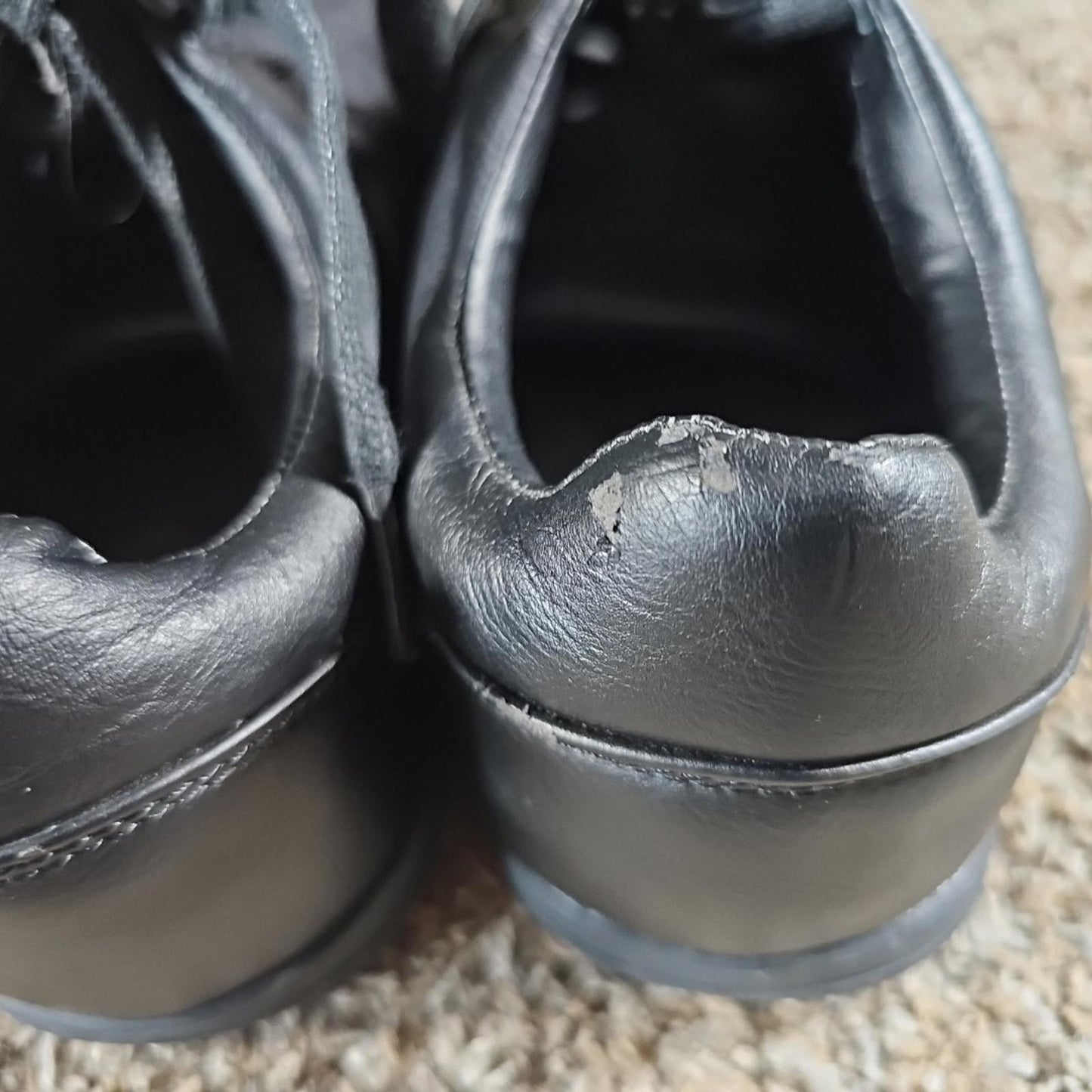 Mossimo Supply Black Low Top Leather Shoes 10.5