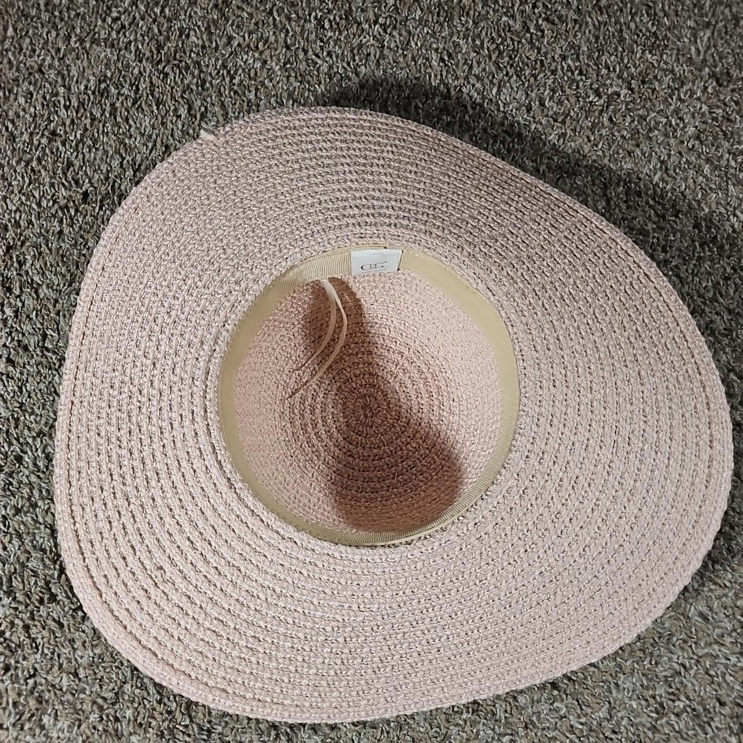 C&G Womens Pink Wide Brim Hat