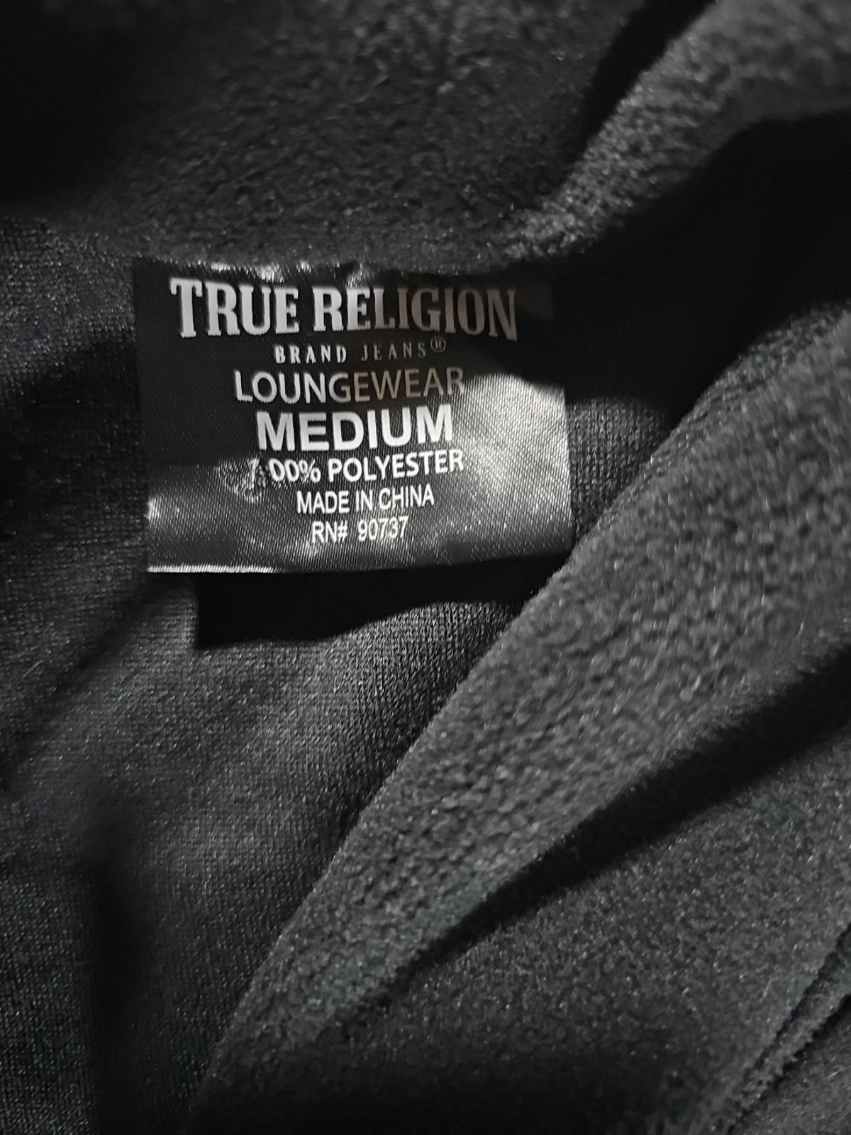 True Religion Loungewear Robe Medium Logo Sleepwear NO TIE