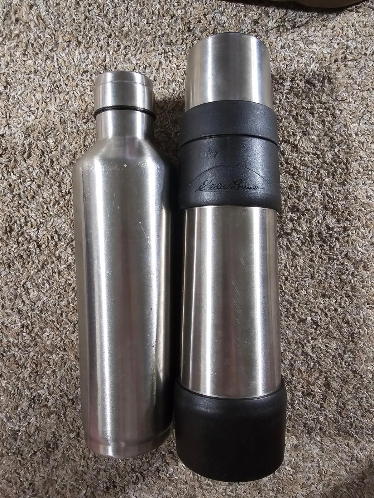 Eddie Bauer Thermos Satchel 2 Metal Containers