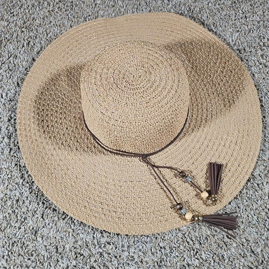 C&G Womens Brown Wide Brim Hat