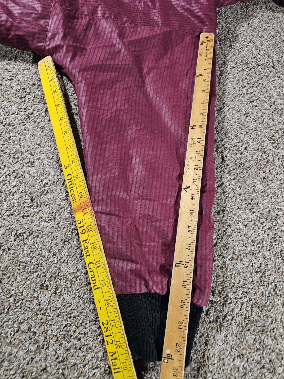 Jordache Hooded Coat Wine Red M Fullzip