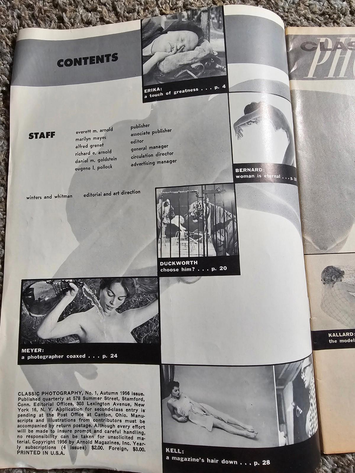 Classic Photography magazine Autumn 1956 magazine