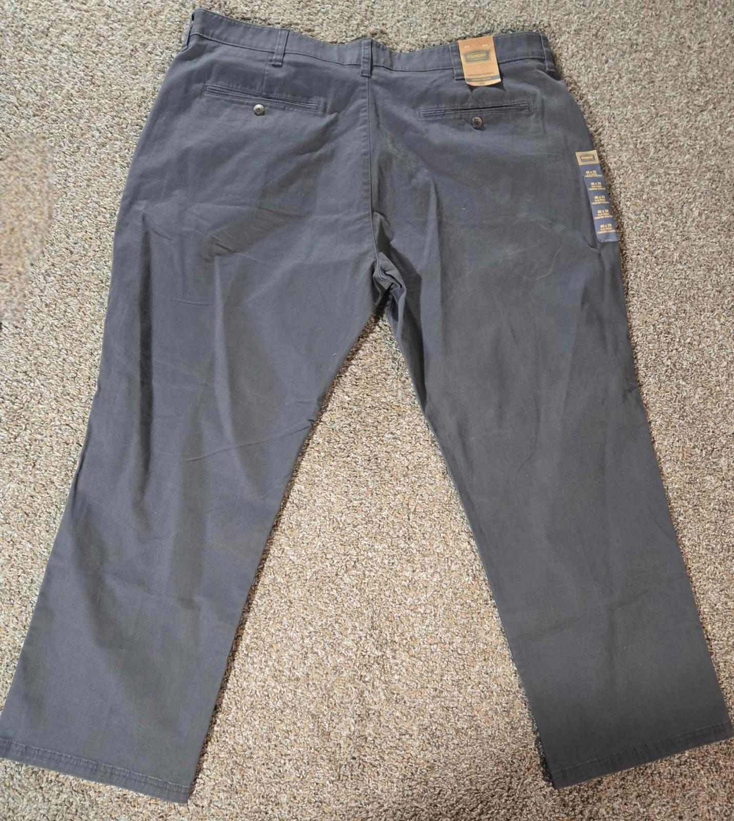The Foundry Supply Co Flat Front Comfort Stretch 46x29  NWT