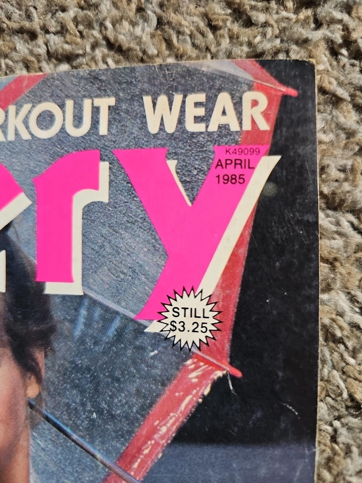 gallery workout wear magazine april 1985