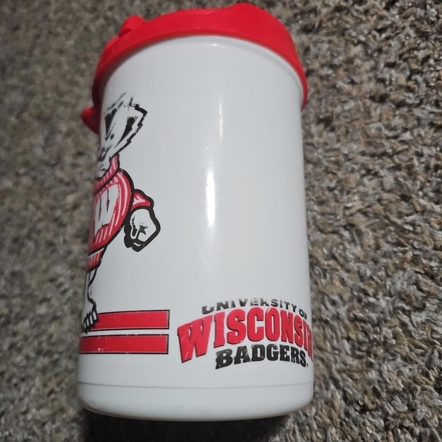 Whirley Travel Mug W/ Lid Wisconsin Badgers USA MADE