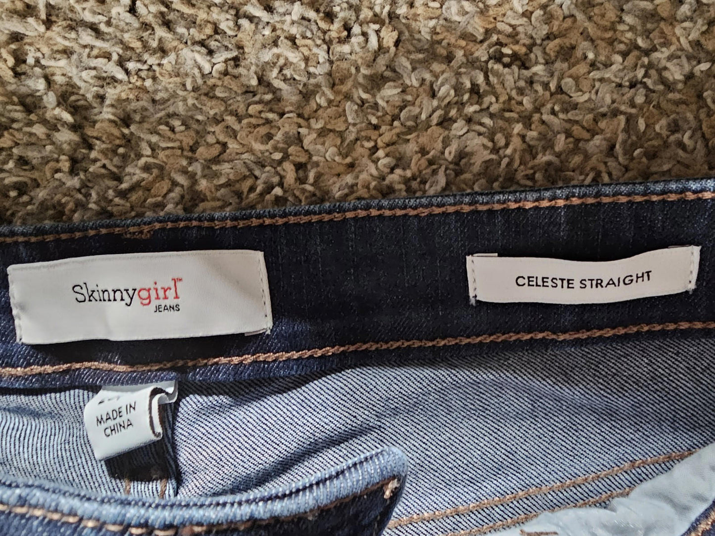 skinnygirl jeans celeste straight 25/0