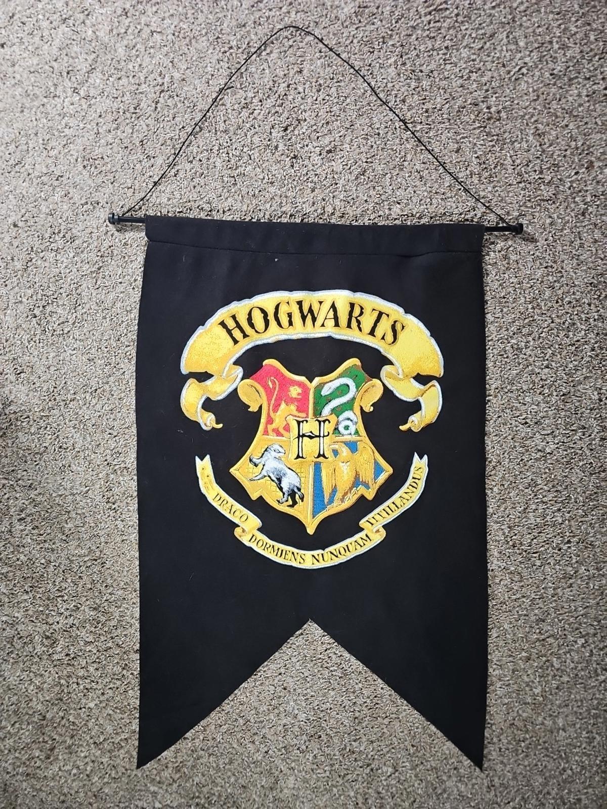 Harry Potter Hogwarts 30"x18" Banner School Flag Movie Wall Decor 2017