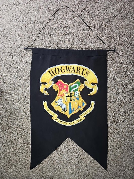 Harry Potter Hogwarts 30"x18" Banner School Flag Movie Wall Decor 2017