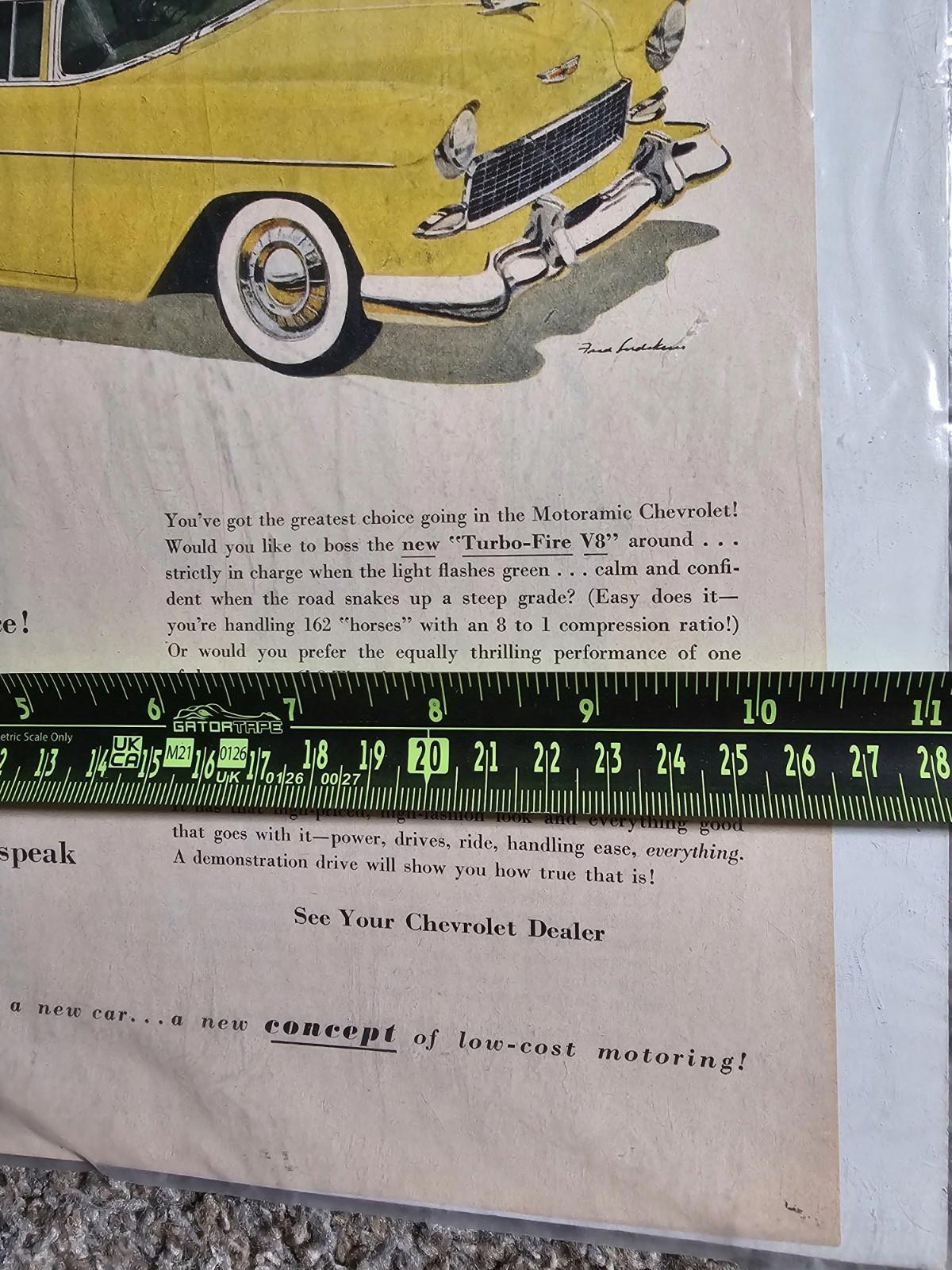 1955 Chevy Bel Air 4-Door Sedan Ad - Must See !!
