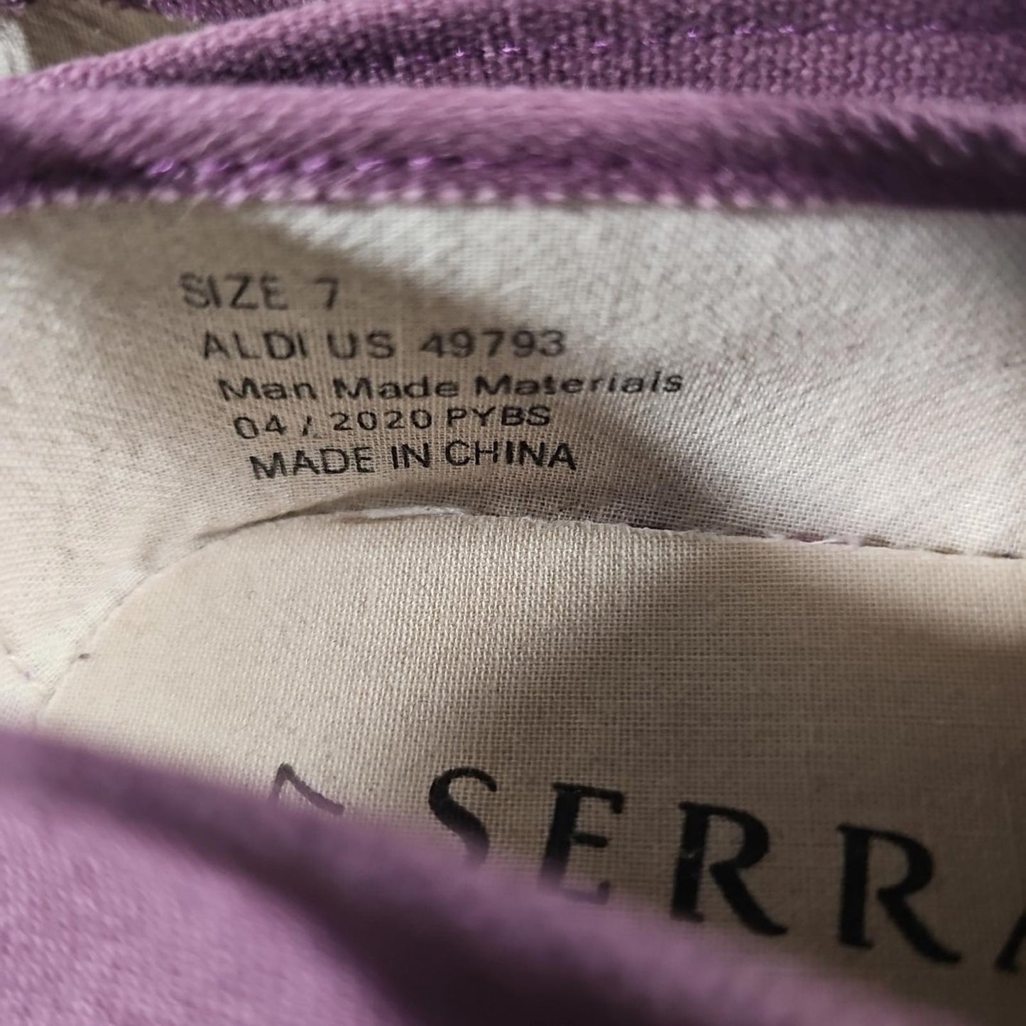 SERRA 49793 Purple Loafer Slip On Shoes Sz 7