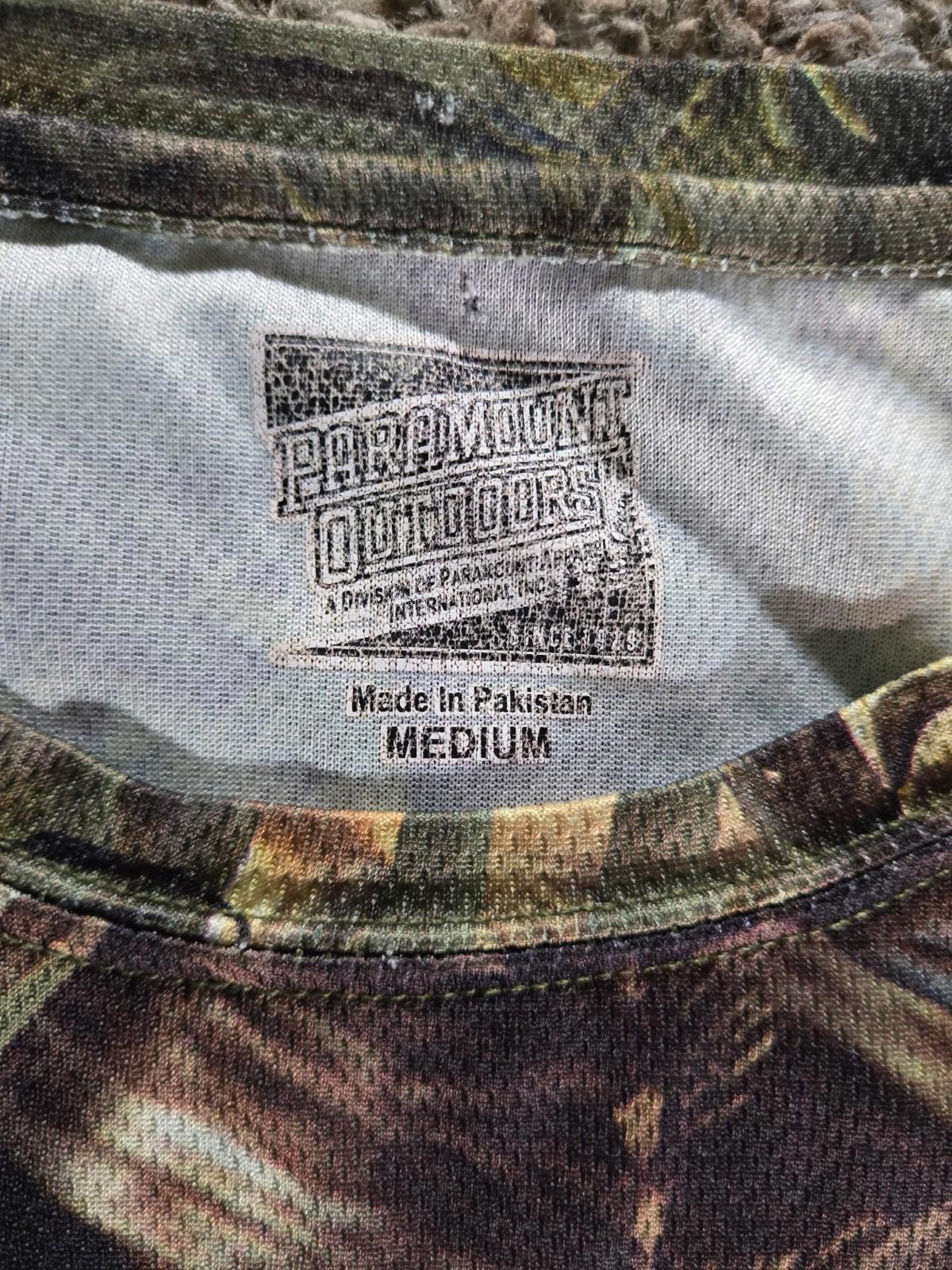 Paramount Outdoors Fish Camo Jersey Shirt Medium