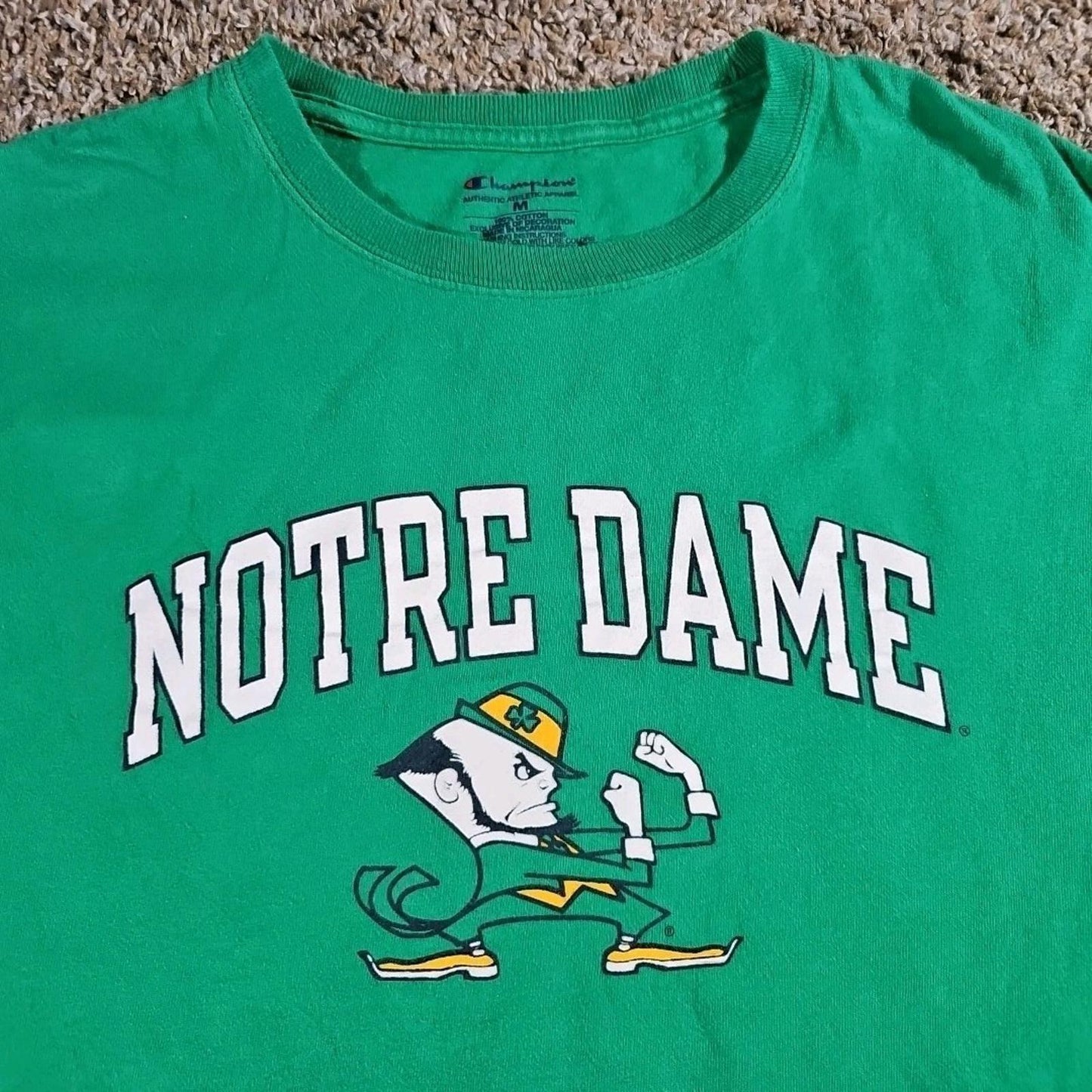 Champion Green Notre Dame Fighting Irish T-shirt Medium