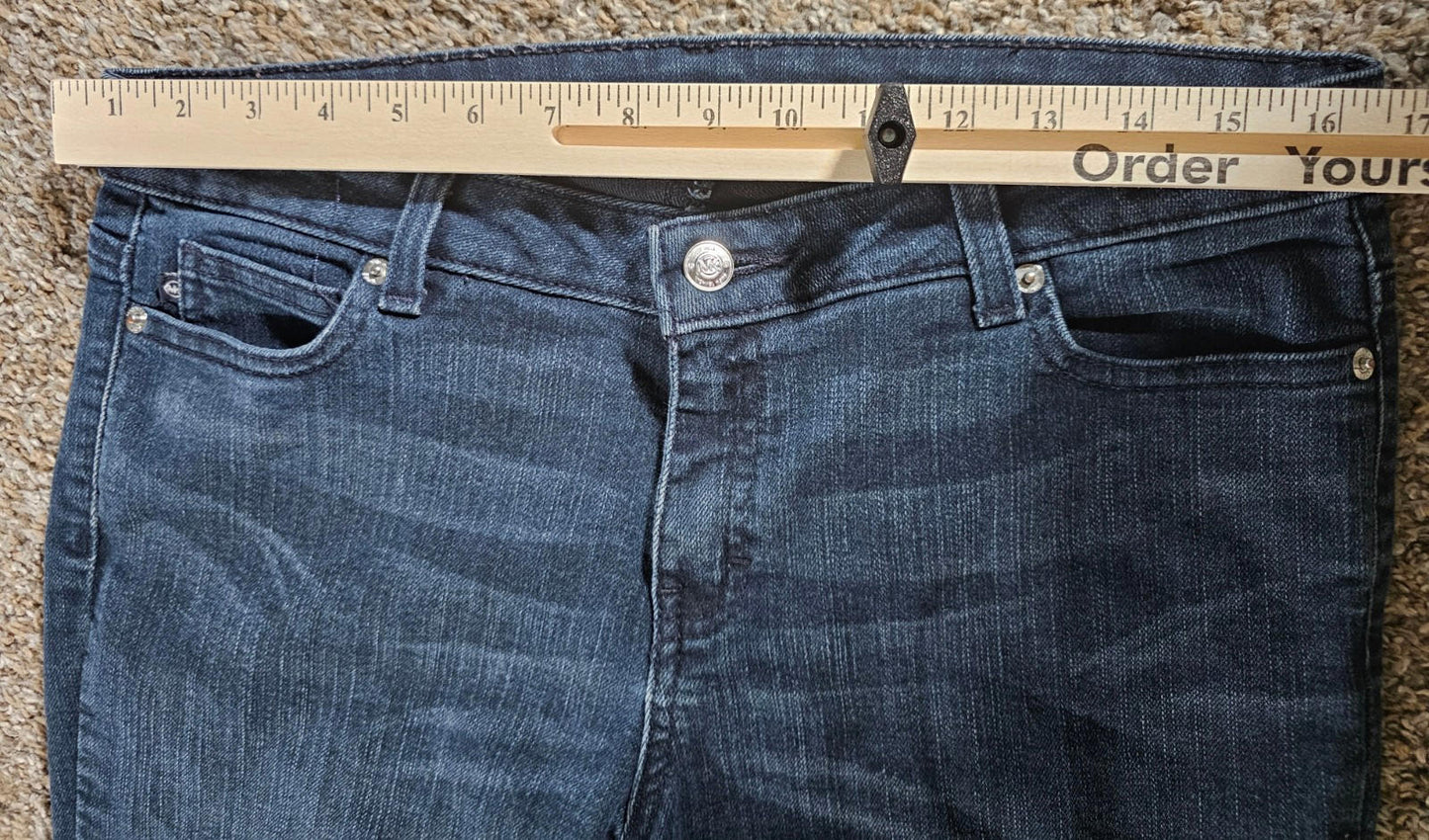 MK Michael Kors Womens sz 10 Tapered Mid Rise Stretch Jeans